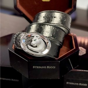 Stefano Ricci Mens Black belt